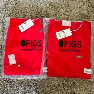 Figs Scrub Set in Pop Red NWT XS, Sold Out Color